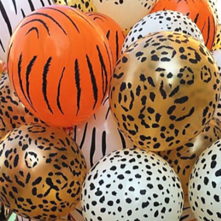 Jungle theme printed ballons